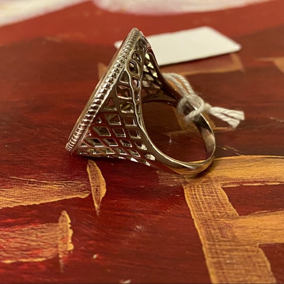 925 Sterling Silver Authentic Italian Coin Ring - Picture 9 of 10